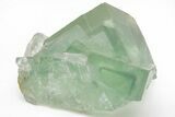 Green Cubic Fluorite Crystals with Phantoms - China #216248-1